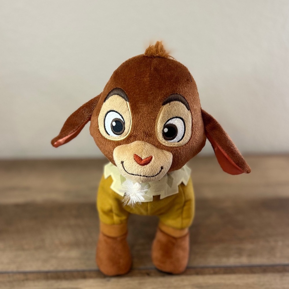Disney Wish Valentino Plush Goat‎ Brown Yellow Pajamas Stuffed Animal Toy